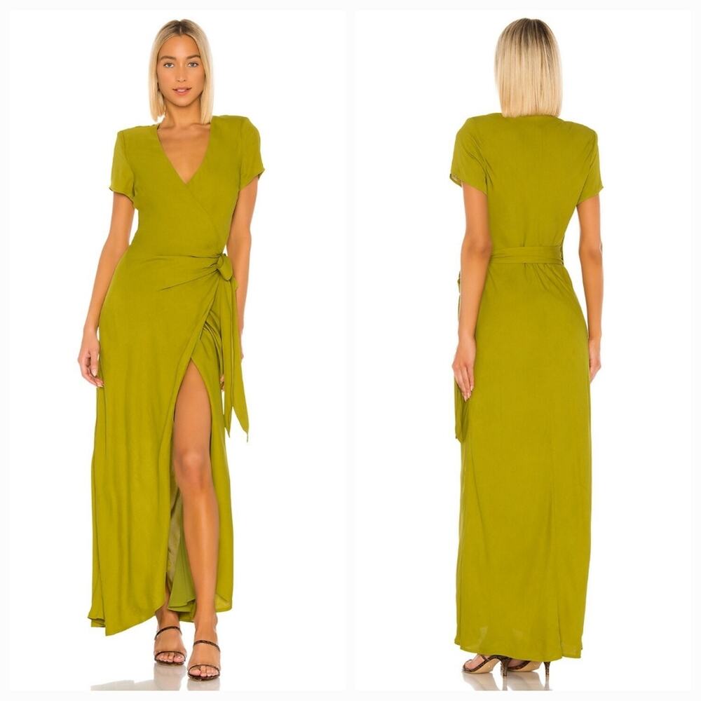 LPA Kian Dress in Kermit Green Small